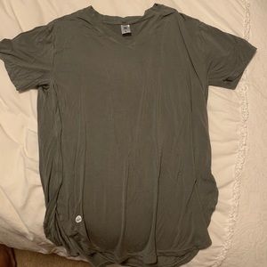 Army Green Senita Cotton Tee